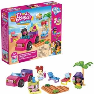 MEGA BARBIE CONVERTIBLE BEACH ADVENTURE BUILDING SET